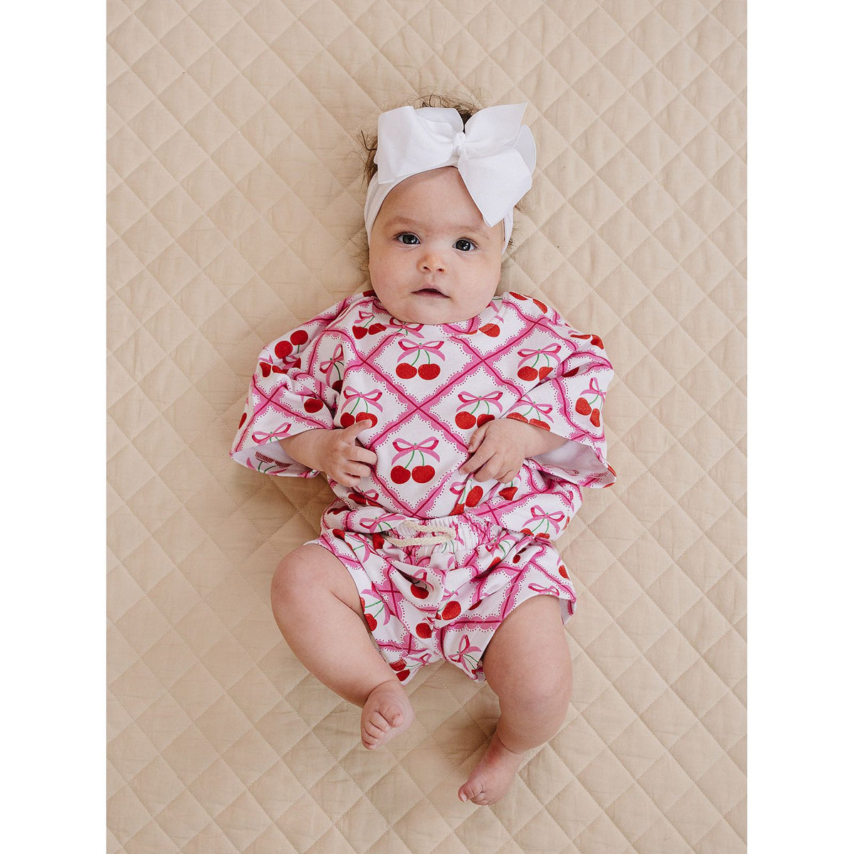 Shorts Set | Cherry Bow