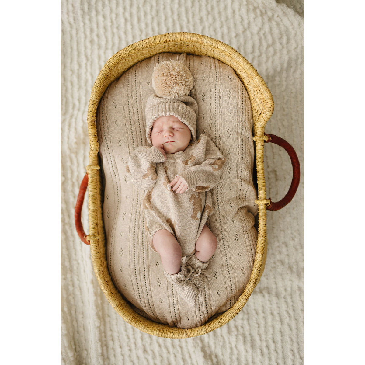 Luna + Luca Bunny Jacquard Romper