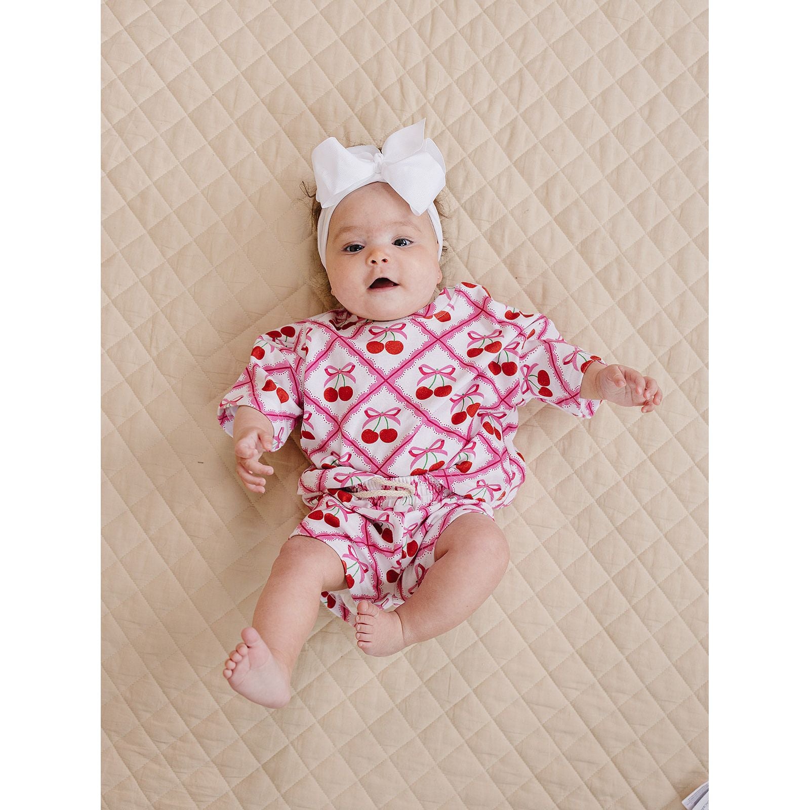 Shorts Set | Cherry Bow
