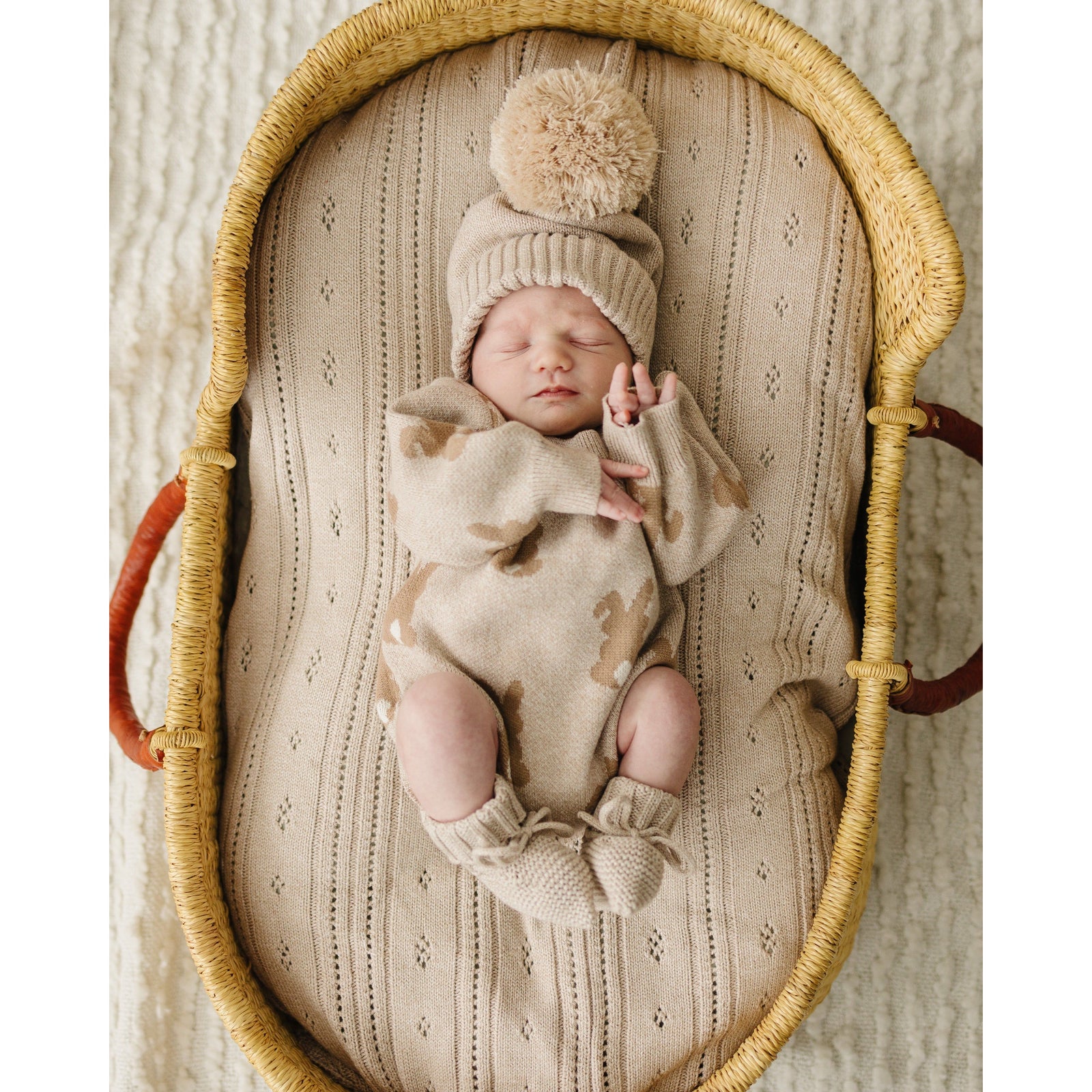 Luna + Luca Bunny Jacquard Romper