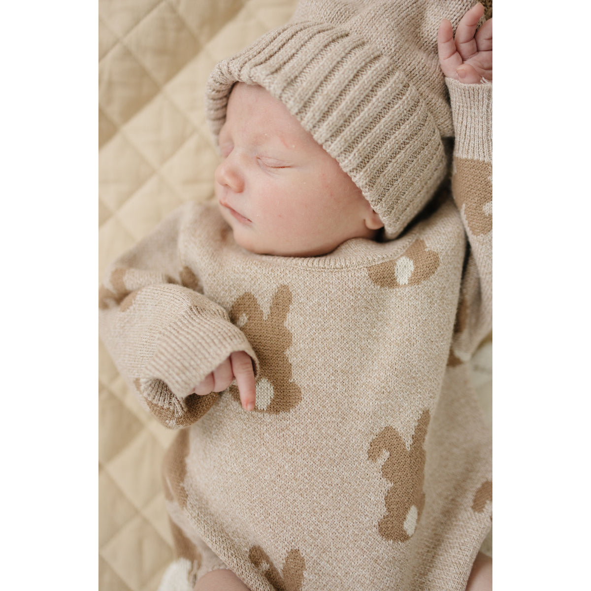Luna + Luca Bunny Jacquard Romper