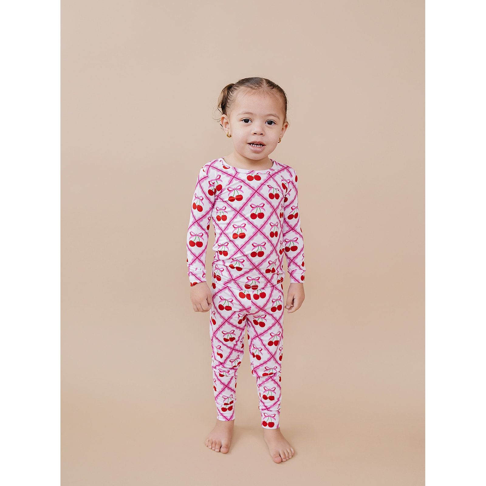 Bamboo Two Piece Set | Cherry Bow