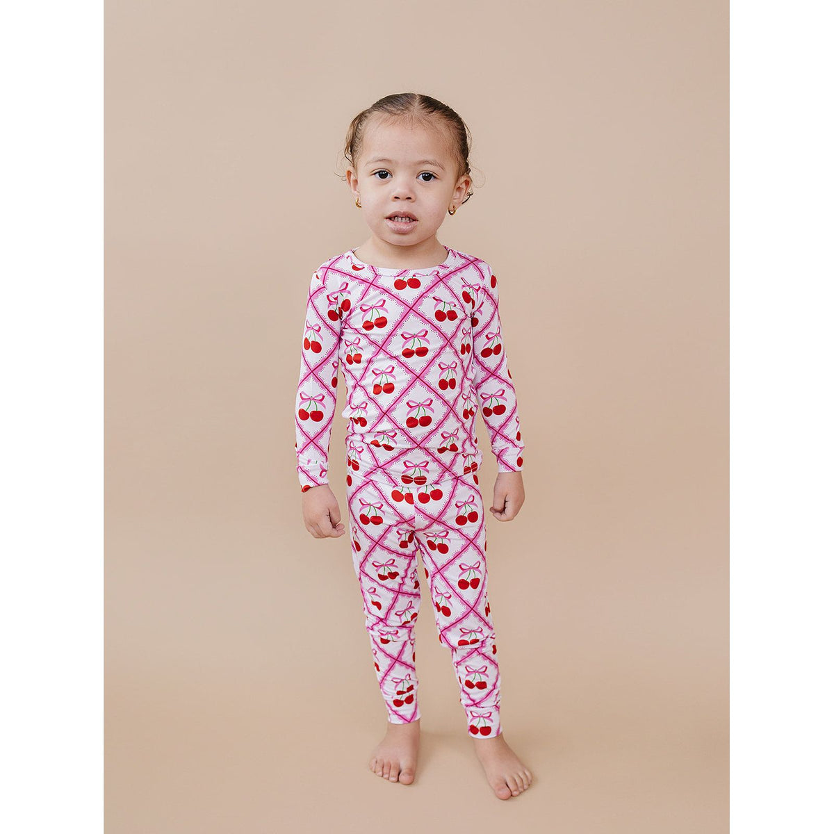 Bamboo Two Piece Set | Cherry Bow