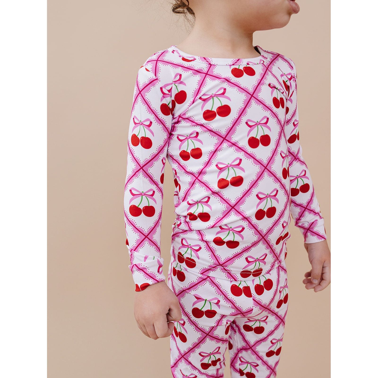 Bamboo Two Piece Set | Cherry Bow