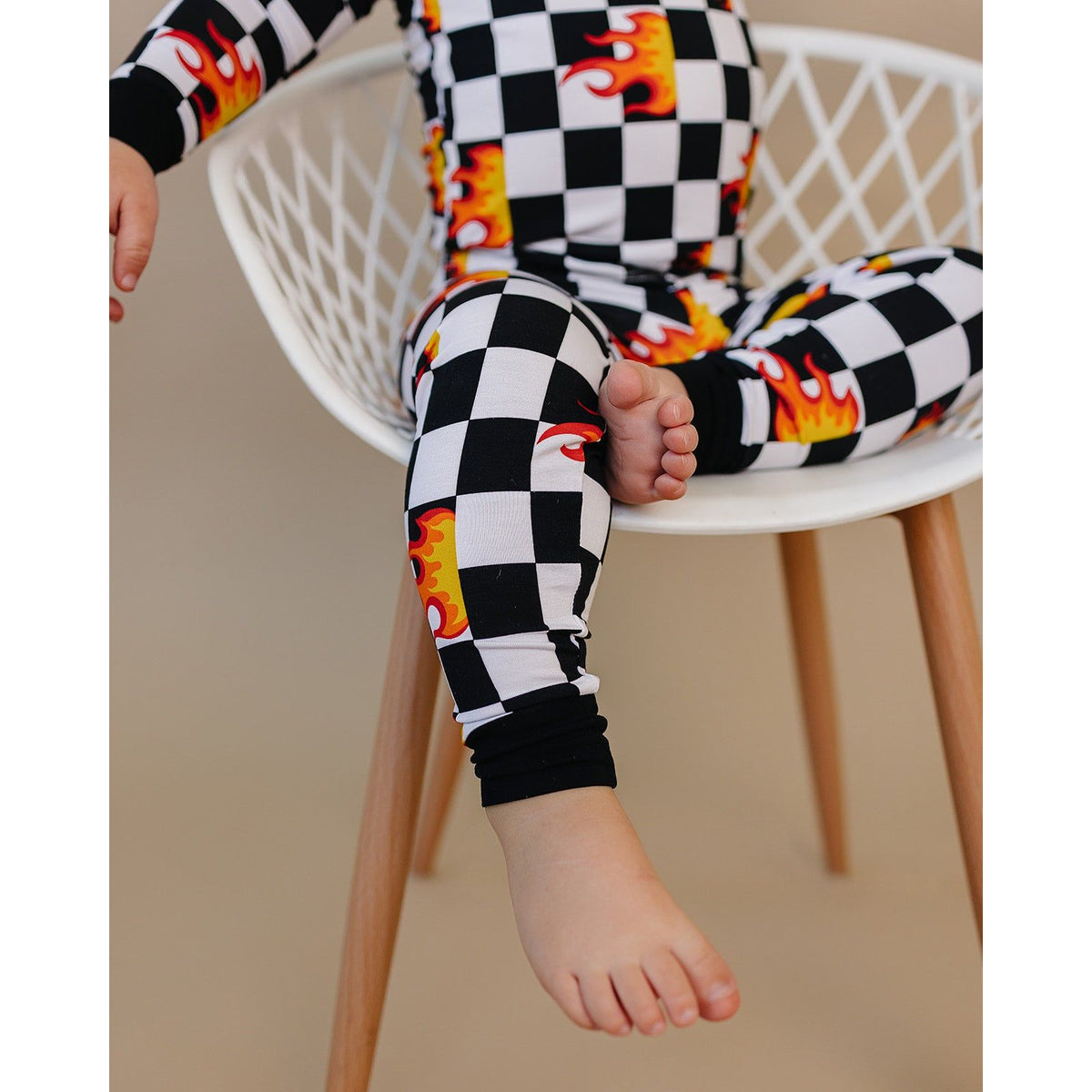 Bamboo Two Piece Set | Checker Blaze