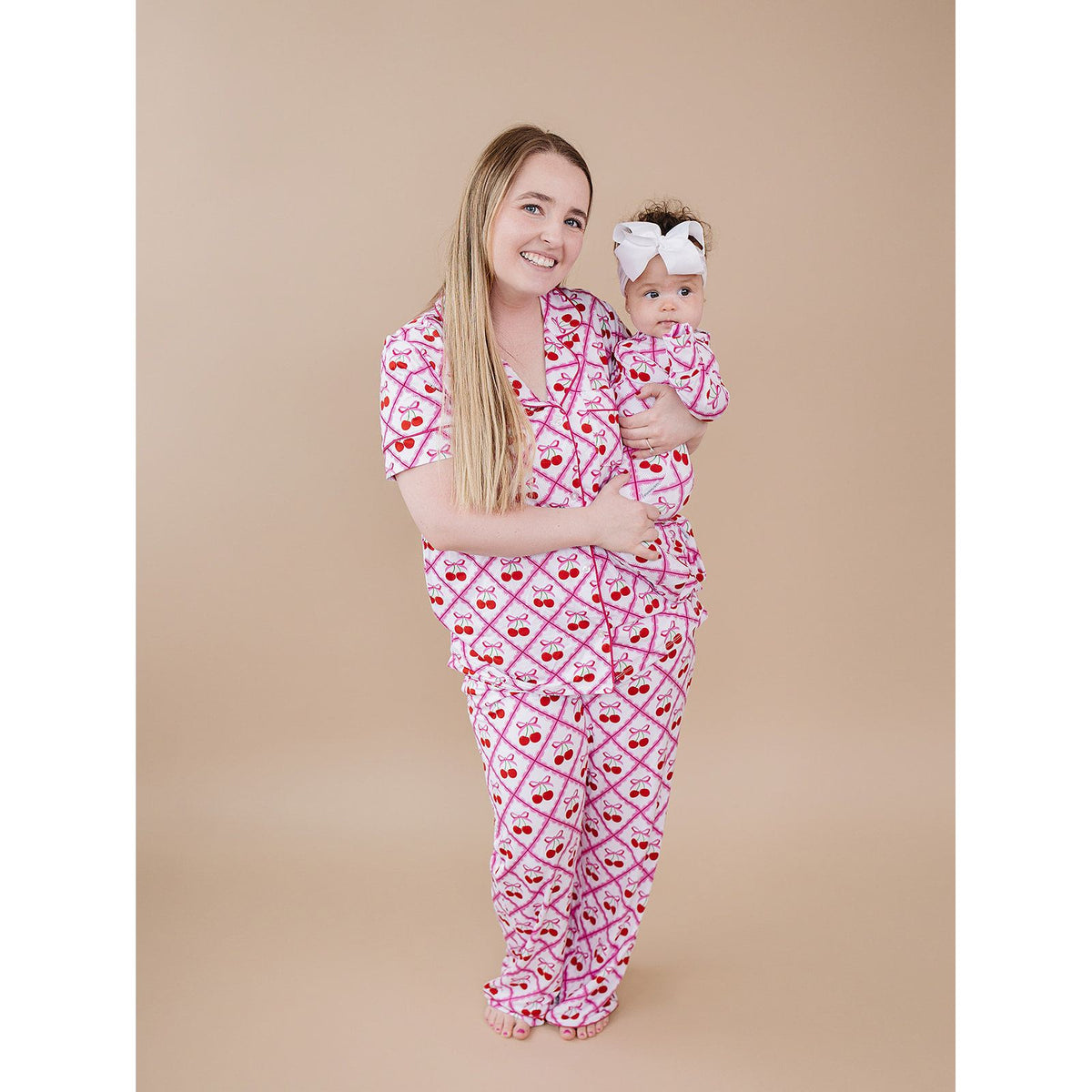 Bamboo Women's Pajamas | Cherry Bow