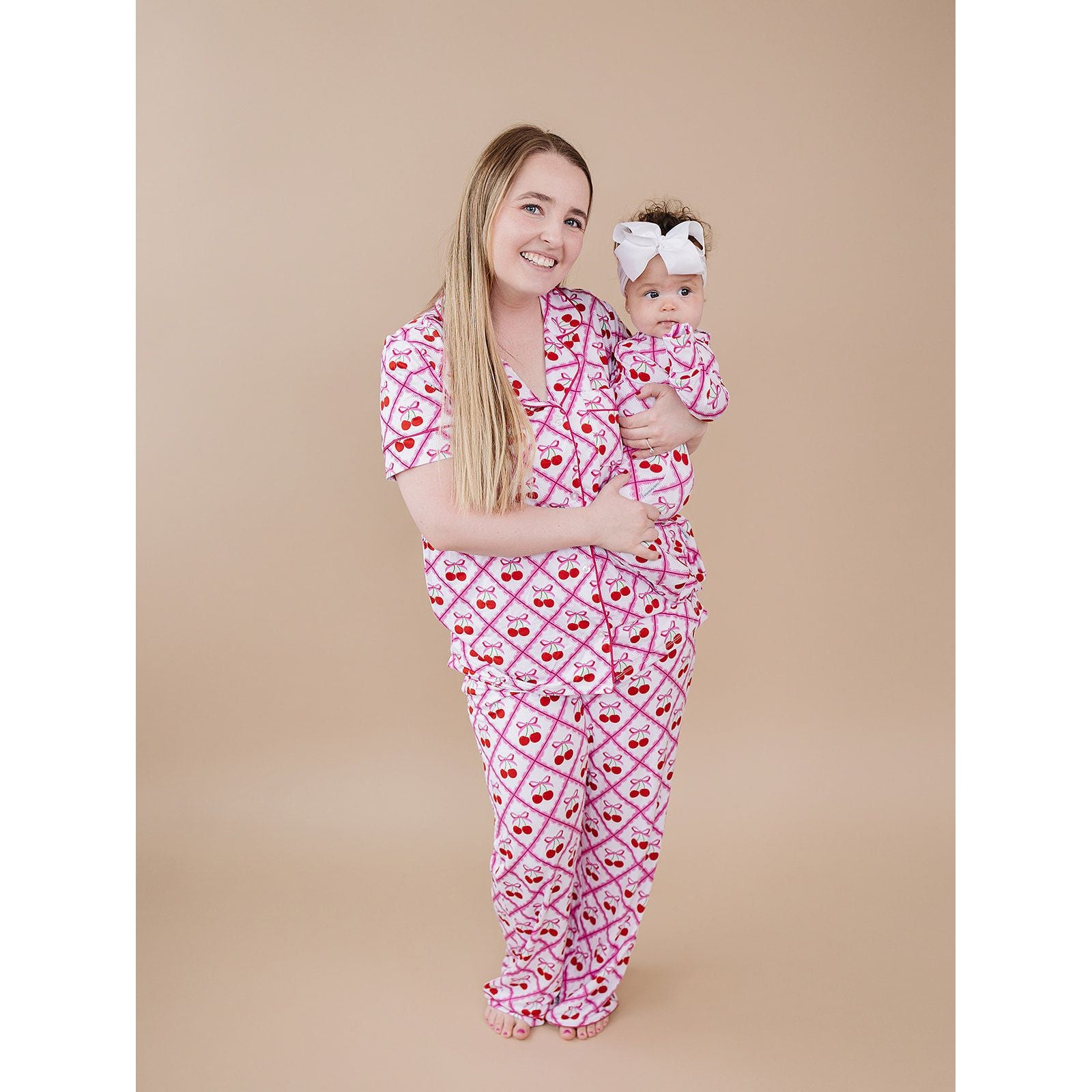 Bamboo Women's Pajamas | Cherry Bow