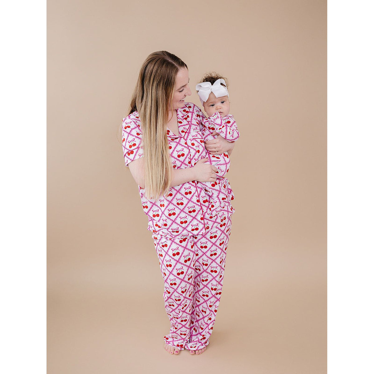 Bamboo Women's Pajamas | Cherry Bow