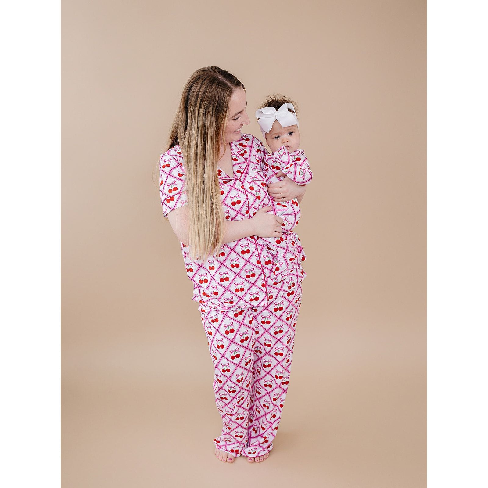 Bamboo Women's Pajamas | Cherry Bow