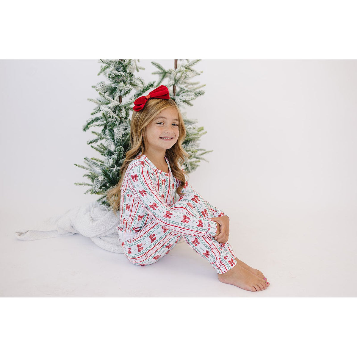 Bamboo Two Piece Set | Retro Candy Cane