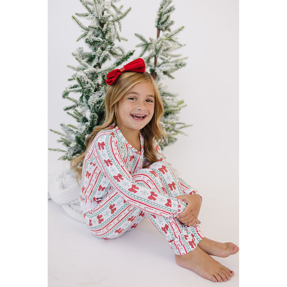 Bamboo Two Piece Set | Retro Candy Cane