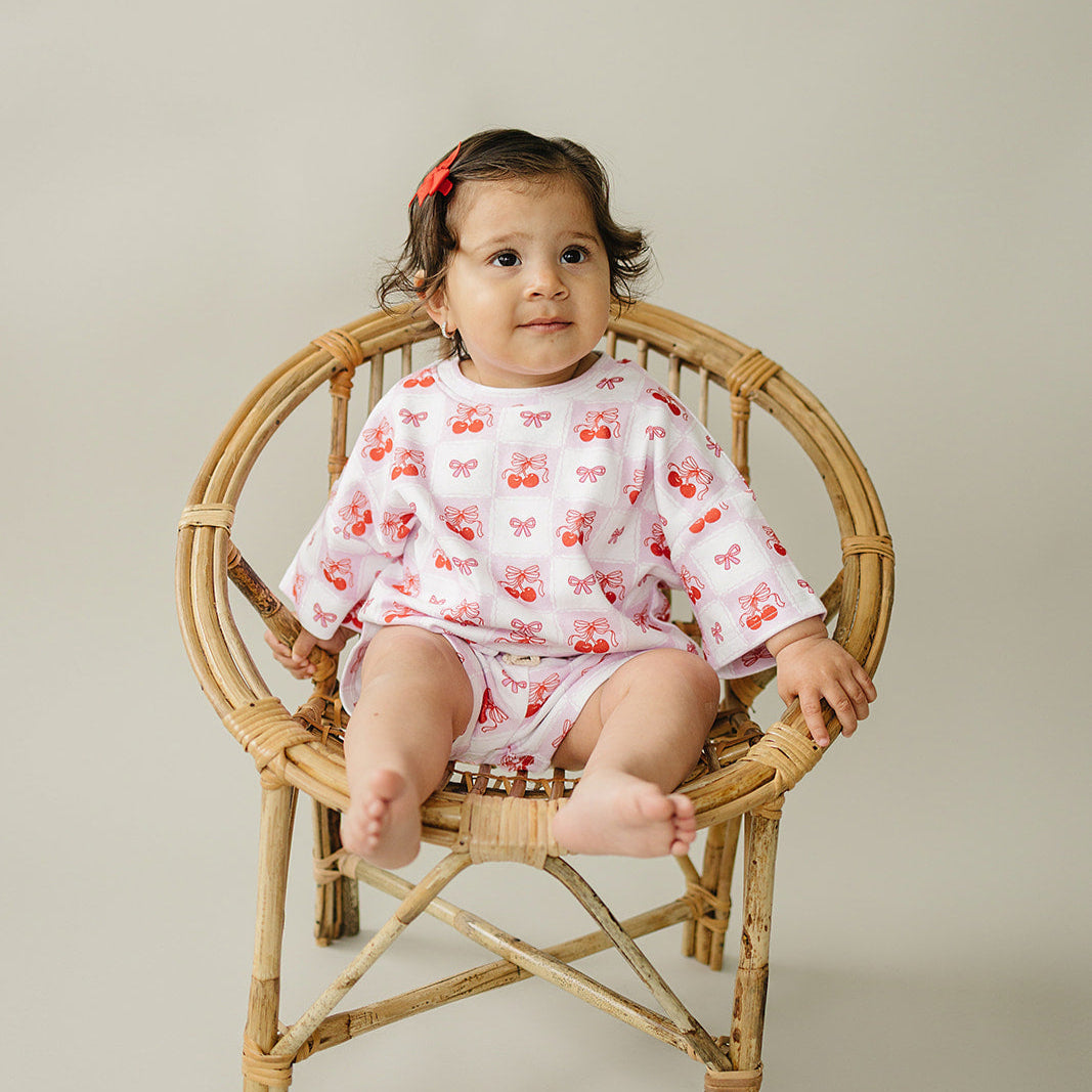 Shorts Set | Checkered Cherry