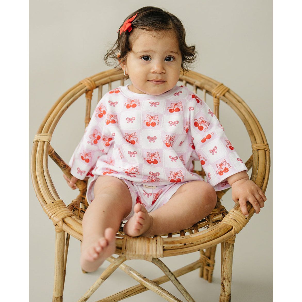 Shorts Set | Checkered Cherry