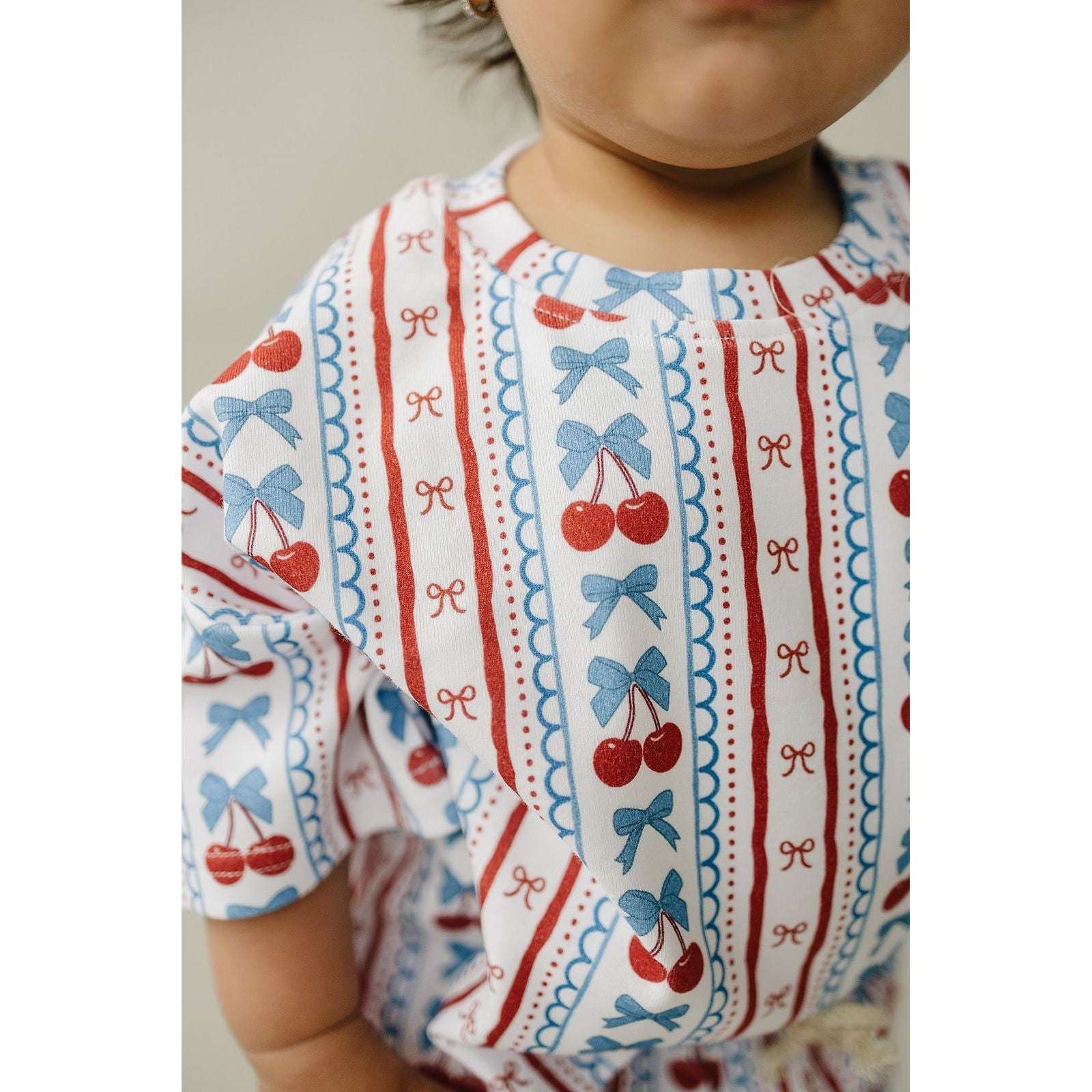 Shorts Set | Cherries & Stripes