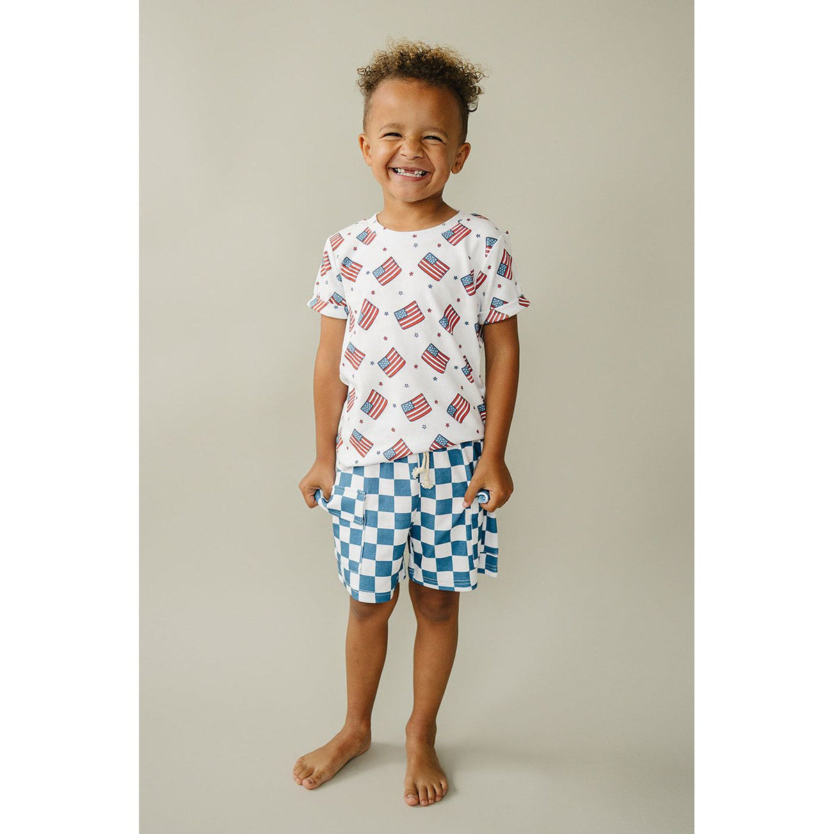 Cargo Shorts Set | Patriotic Vibes