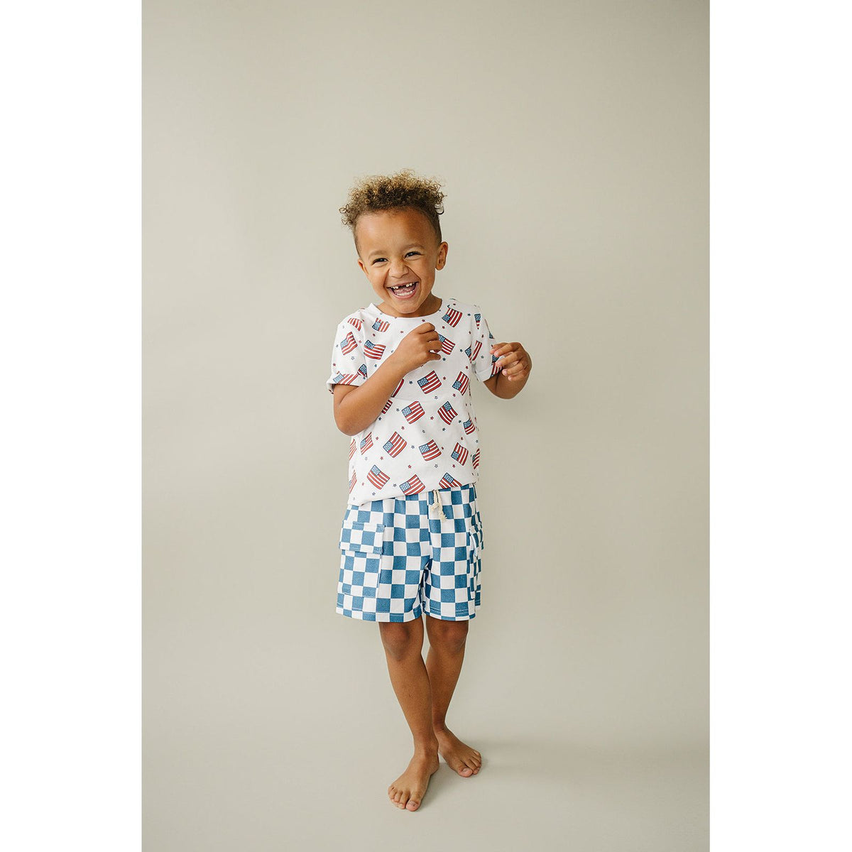 Cargo Shorts Set | Patriotic Vibes