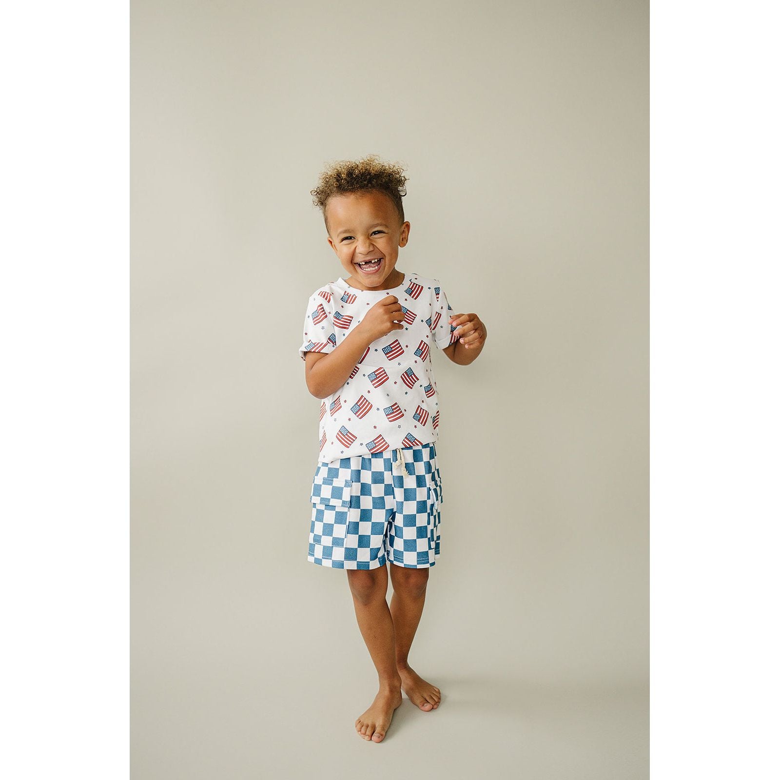 Cargo Shorts Set | Patriotic Vibes