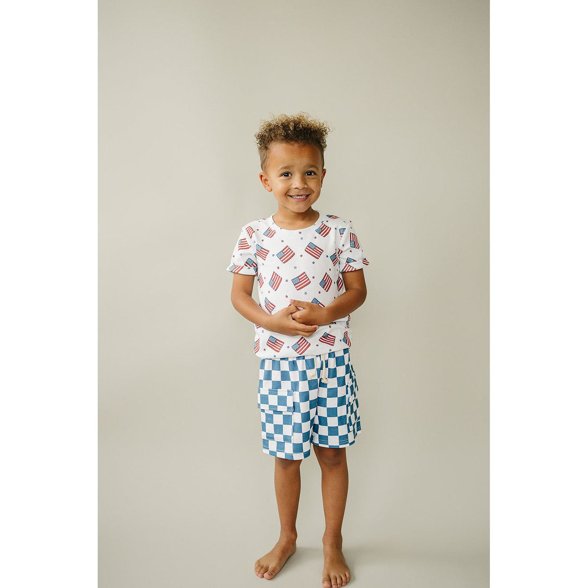 Cargo Shorts Set | Patriotic Vibes