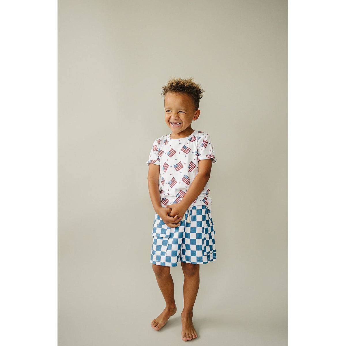 Cargo Shorts Set | Patriotic Vibes