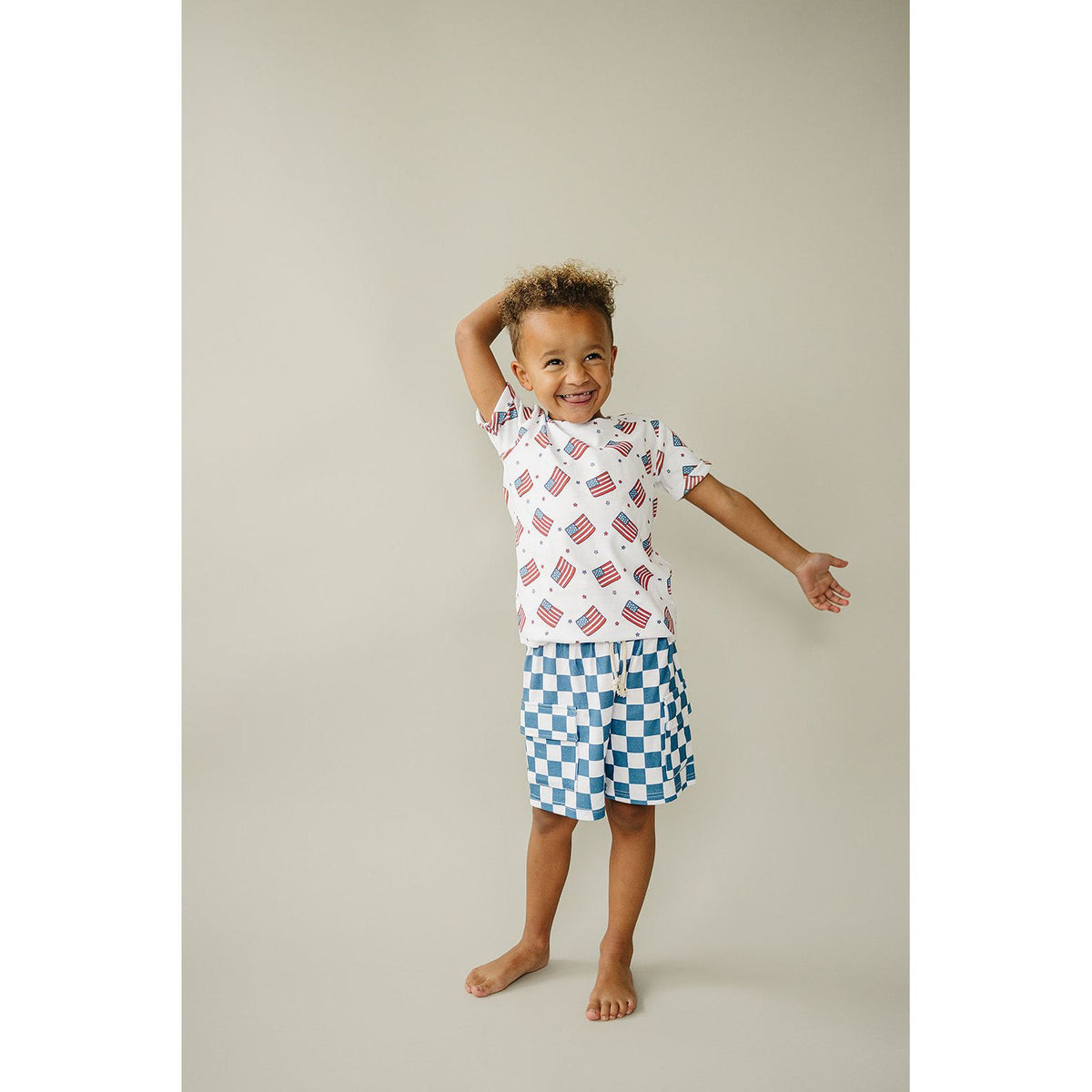 Cargo Shorts Set | Patriotic Vibes