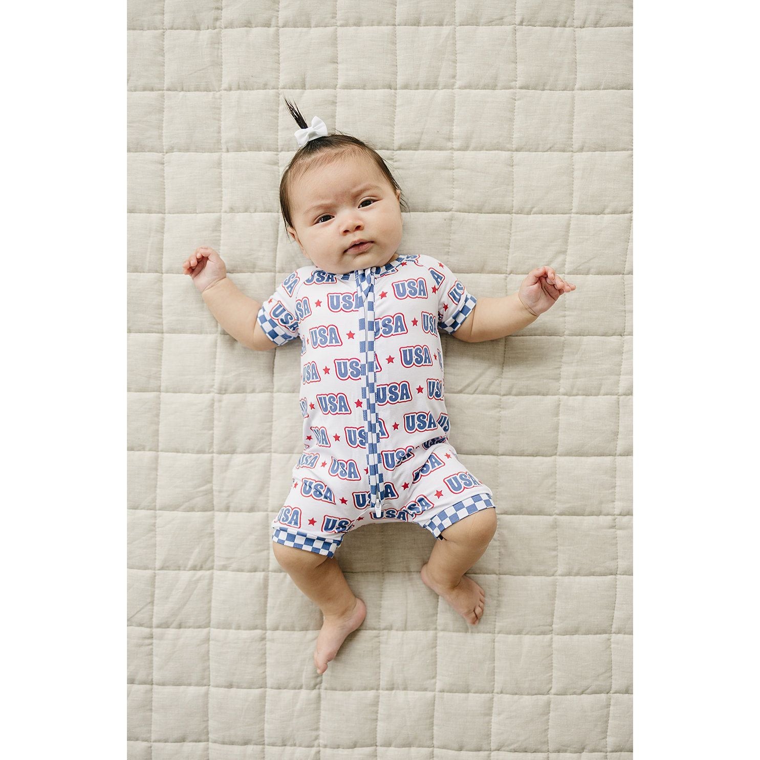 Bamboo Shorty Romper | USA