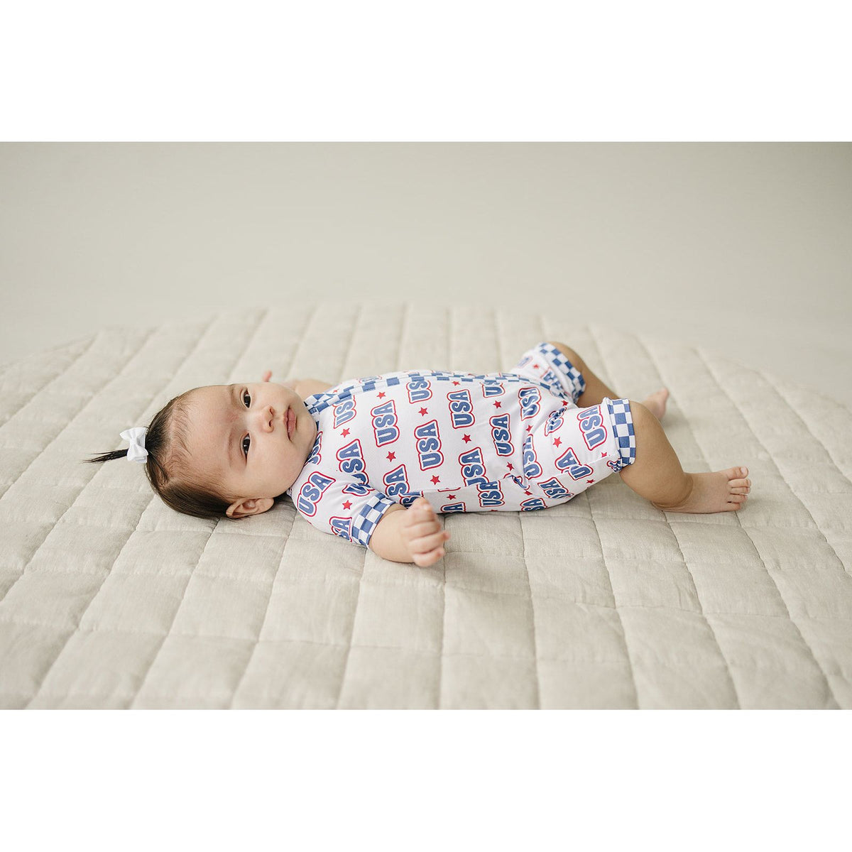 Bamboo Shorty Romper | USA