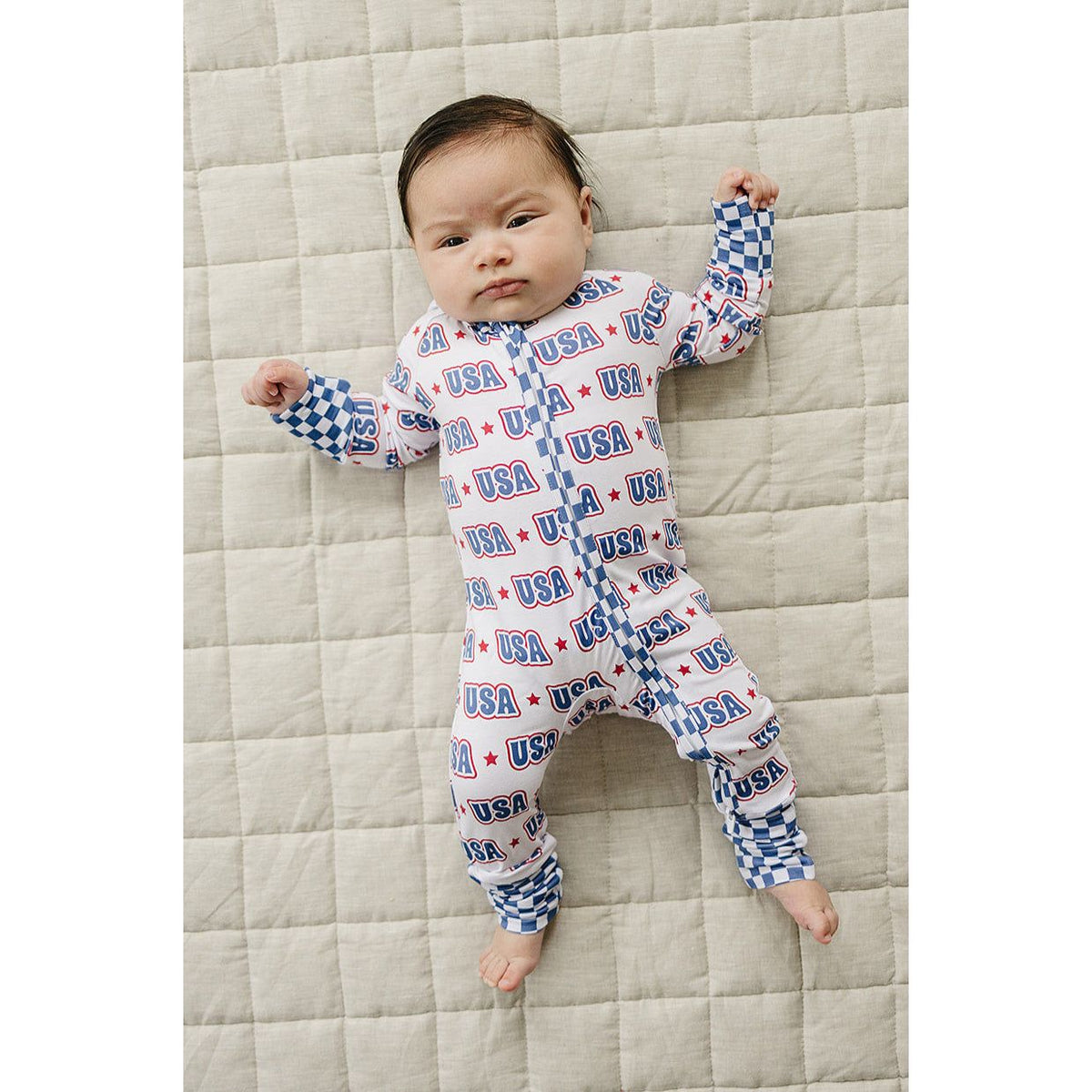 Bamboo Zip Romper  | USA