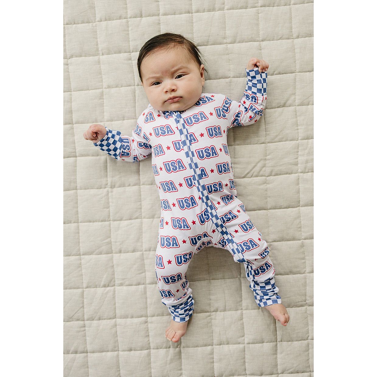 Bamboo Zip Romper  | USA