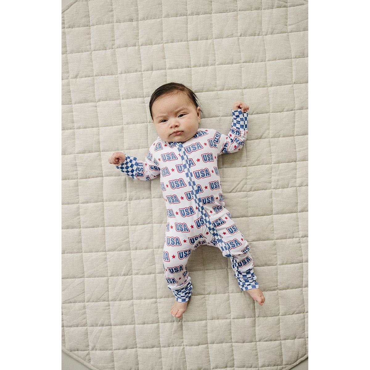 Bamboo Zip Romper  | USA