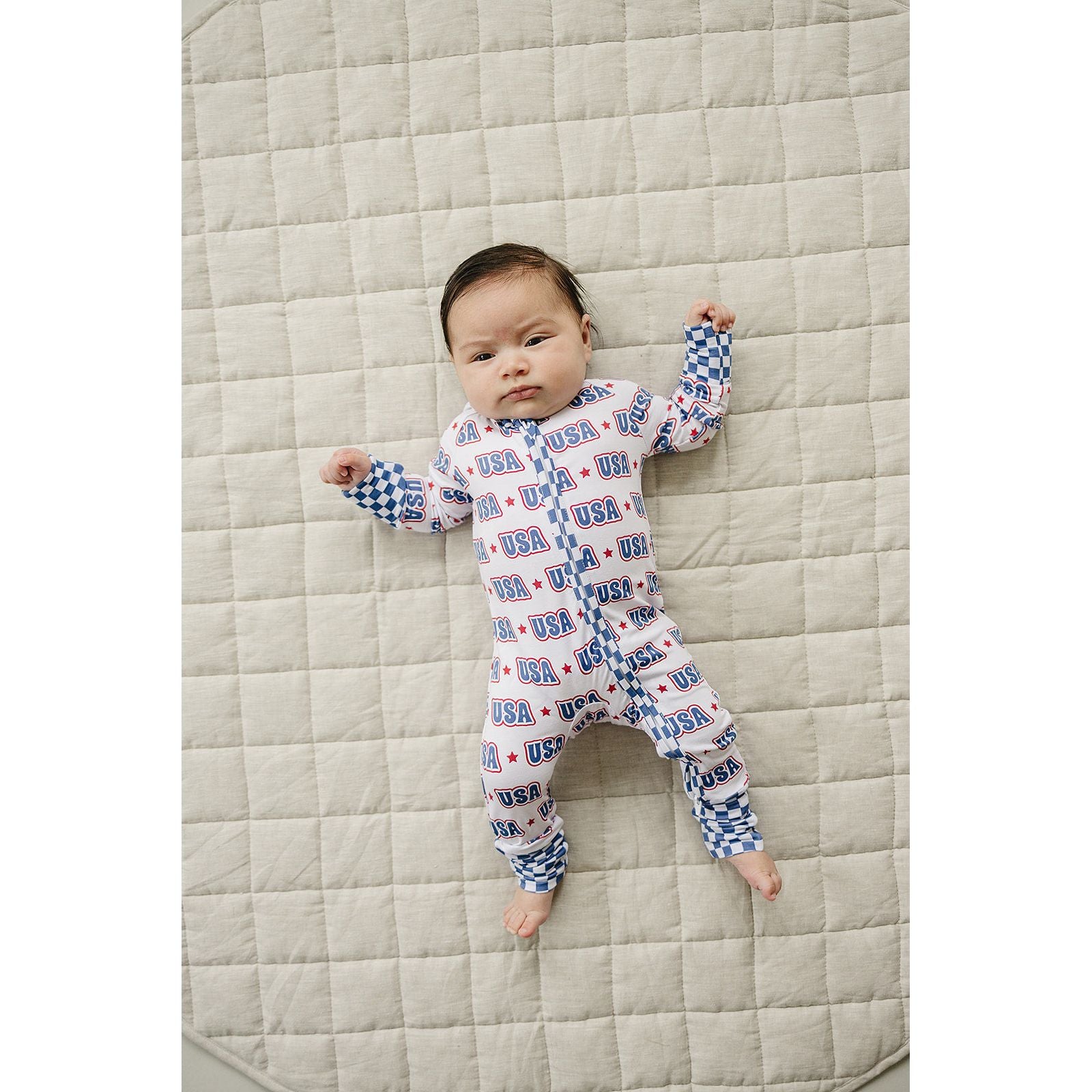 Bamboo Zip Romper  | USA