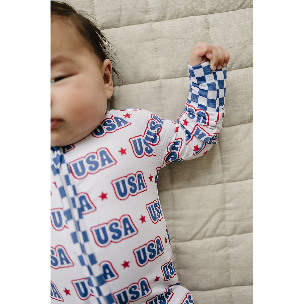 Bamboo Zip Romper  | USA