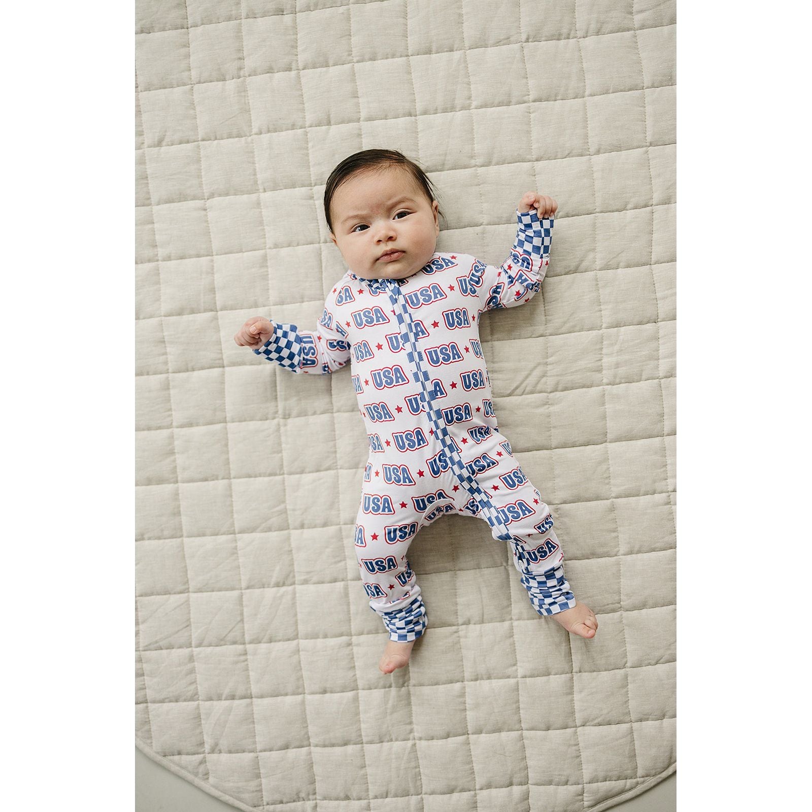 Bamboo Zip Romper  | USA