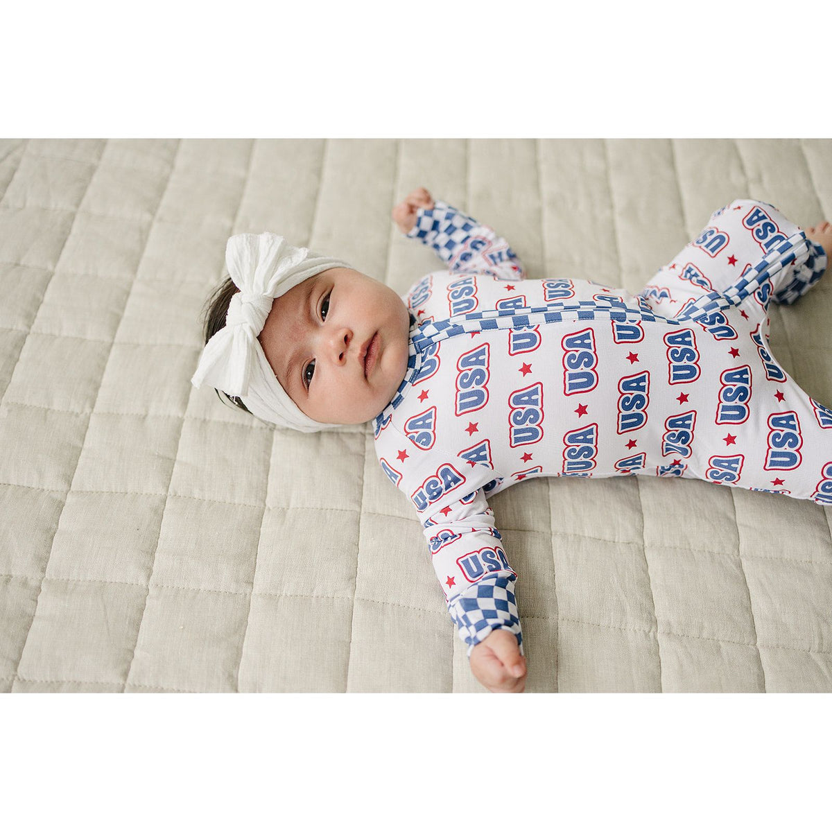 Bamboo Zip Romper  | USA