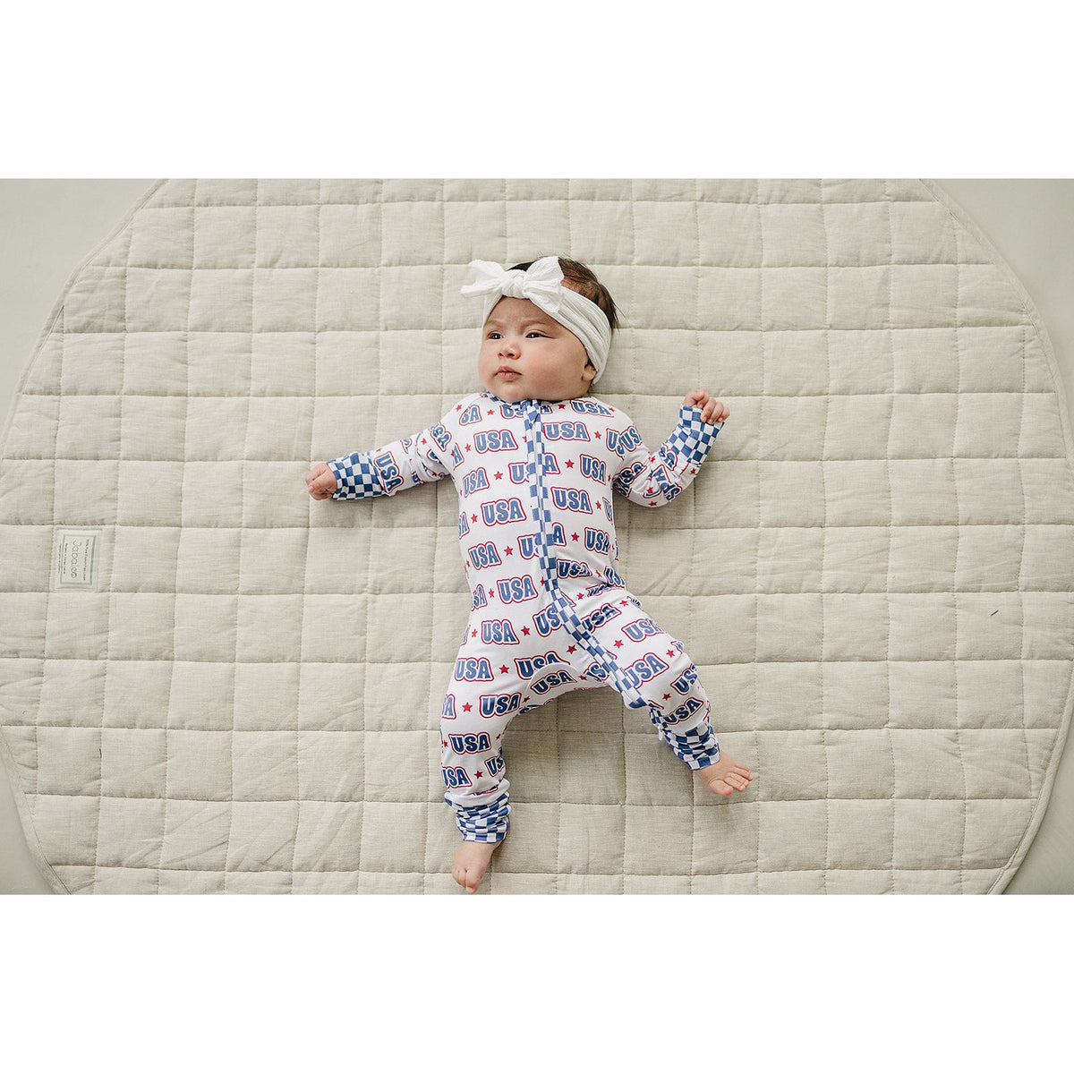Bamboo Zip Romper  | USA