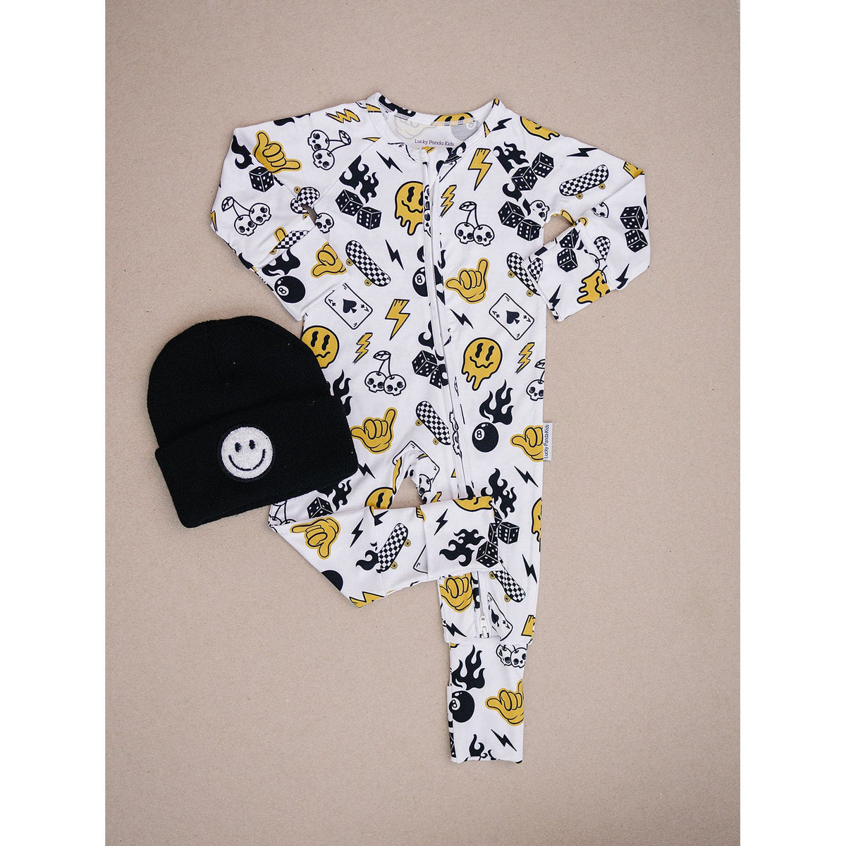 Bamboo Zip Romper | Lucky Vibes