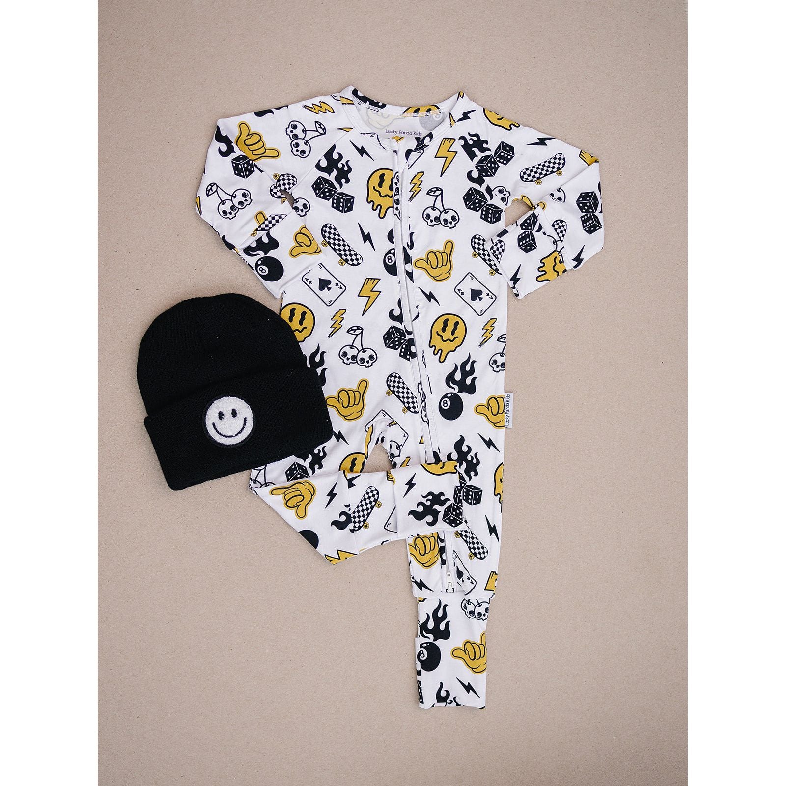 Bamboo Zip Romper | Lucky Vibes