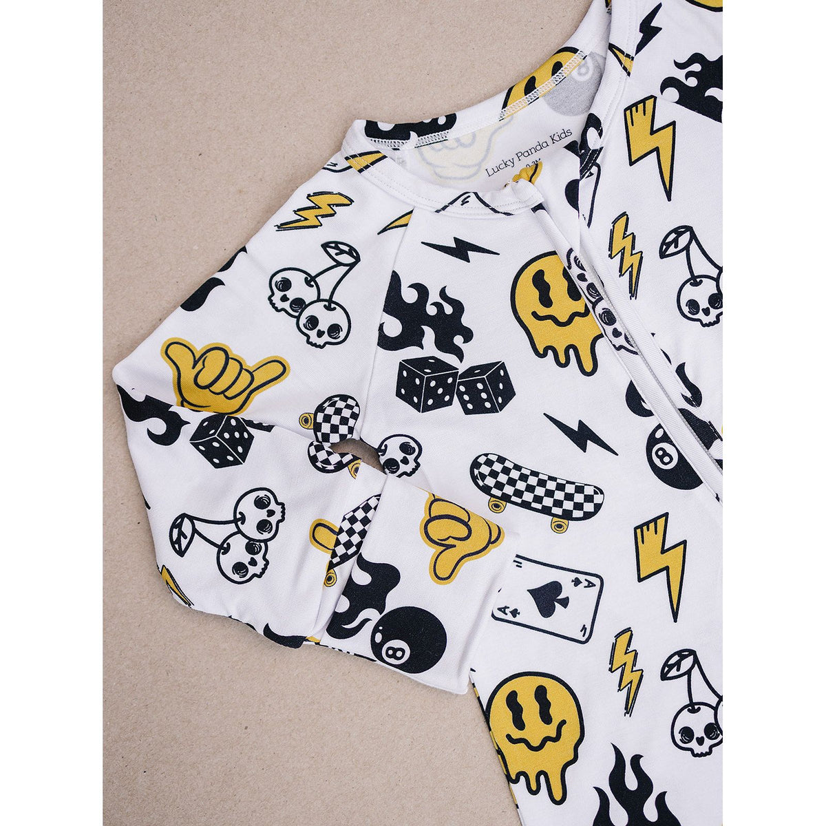 Bamboo Zip Romper | Lucky Vibes