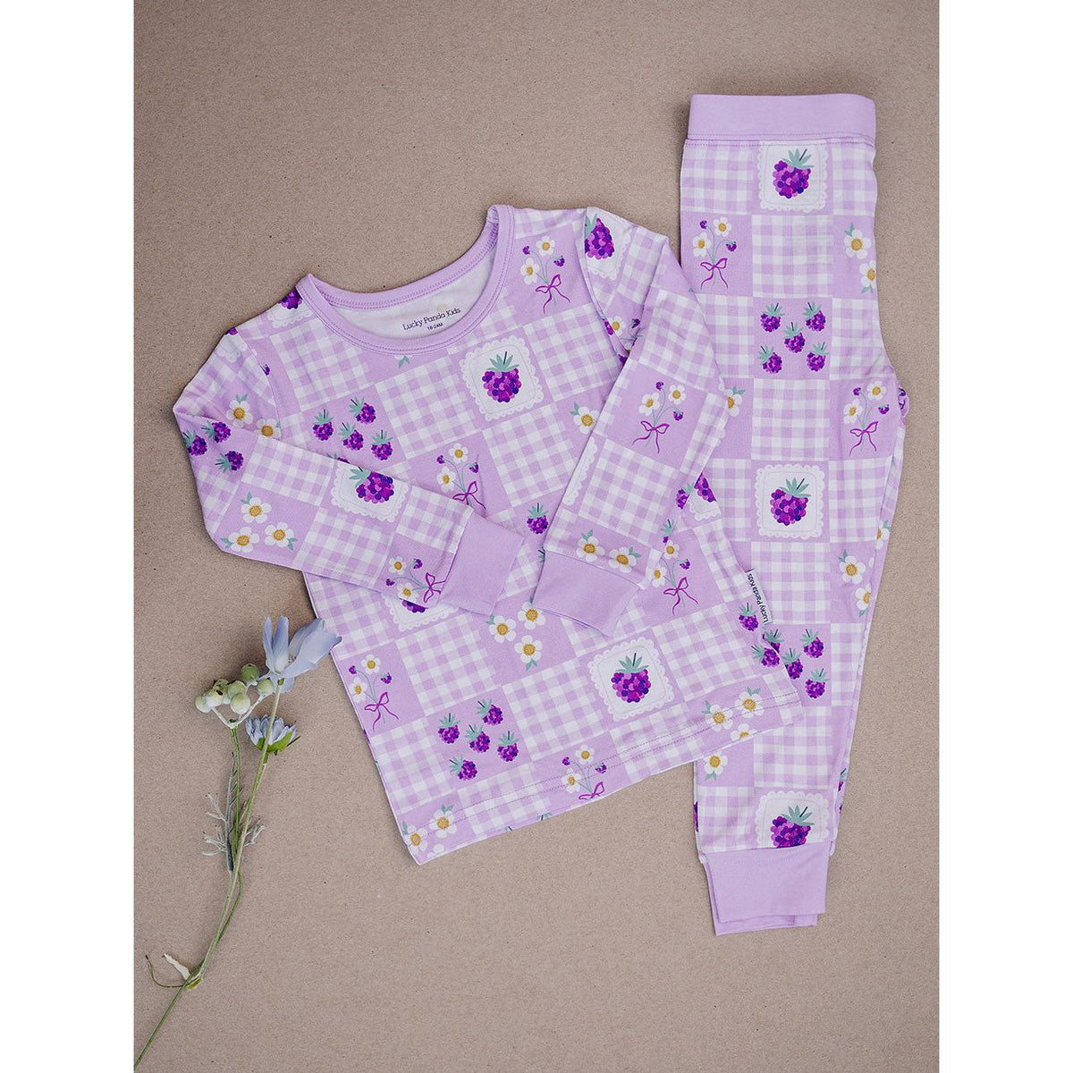 Bamboo Two Piece Set | Raspberry