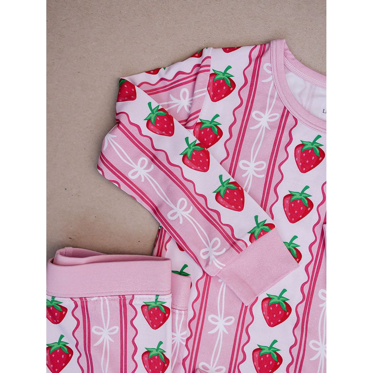 Bamboo Two Piece Set | Strawberry