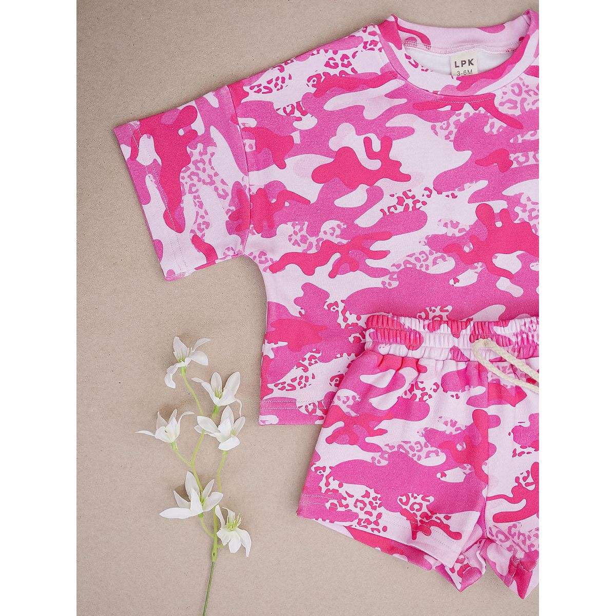 Shorts Set | Camo Leopard