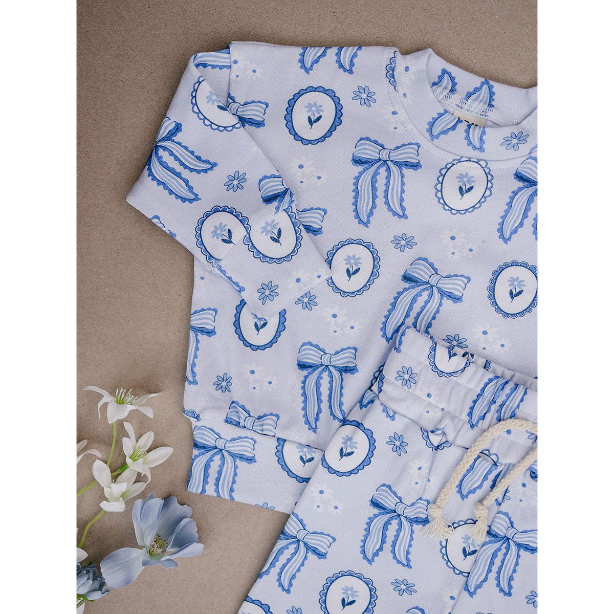 Jogger Set | Blue Bow
