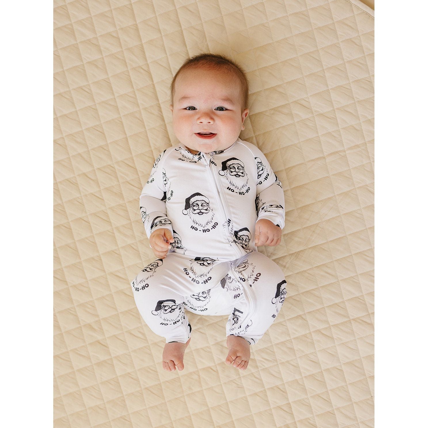 Bamboo Zip Romper | Cool Santa