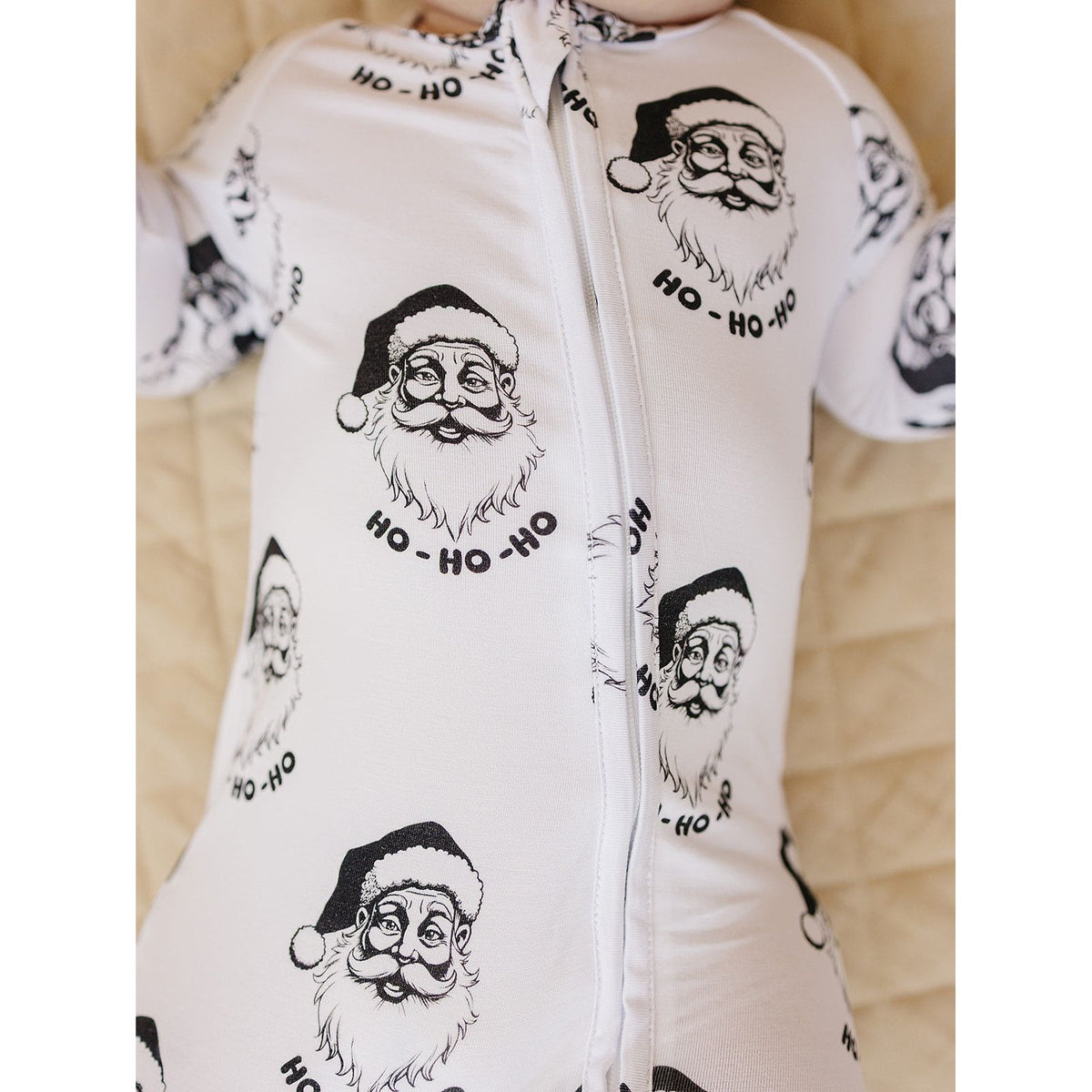 Bamboo Zip Romper | Cool Santa