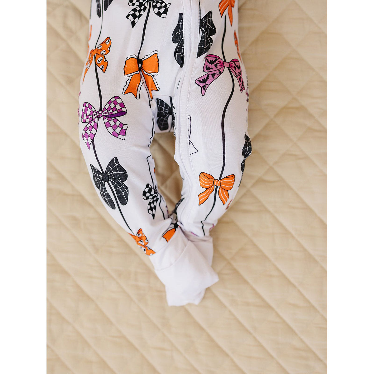 Bamboo Zip Romper | Spooky Bows