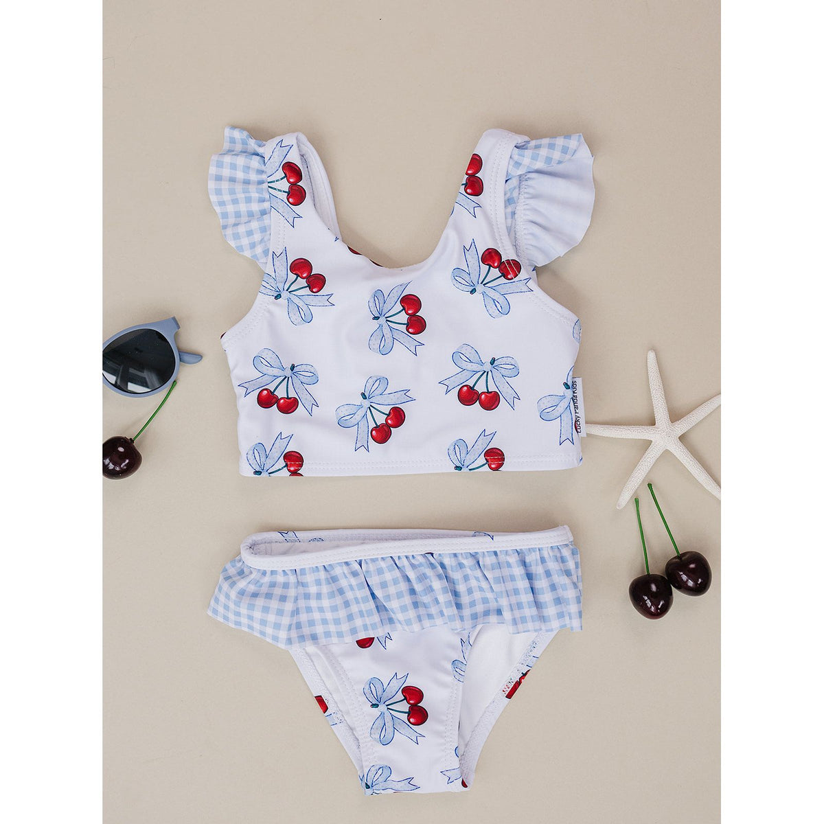 Two Piece Swimsuit | Blue Cherry