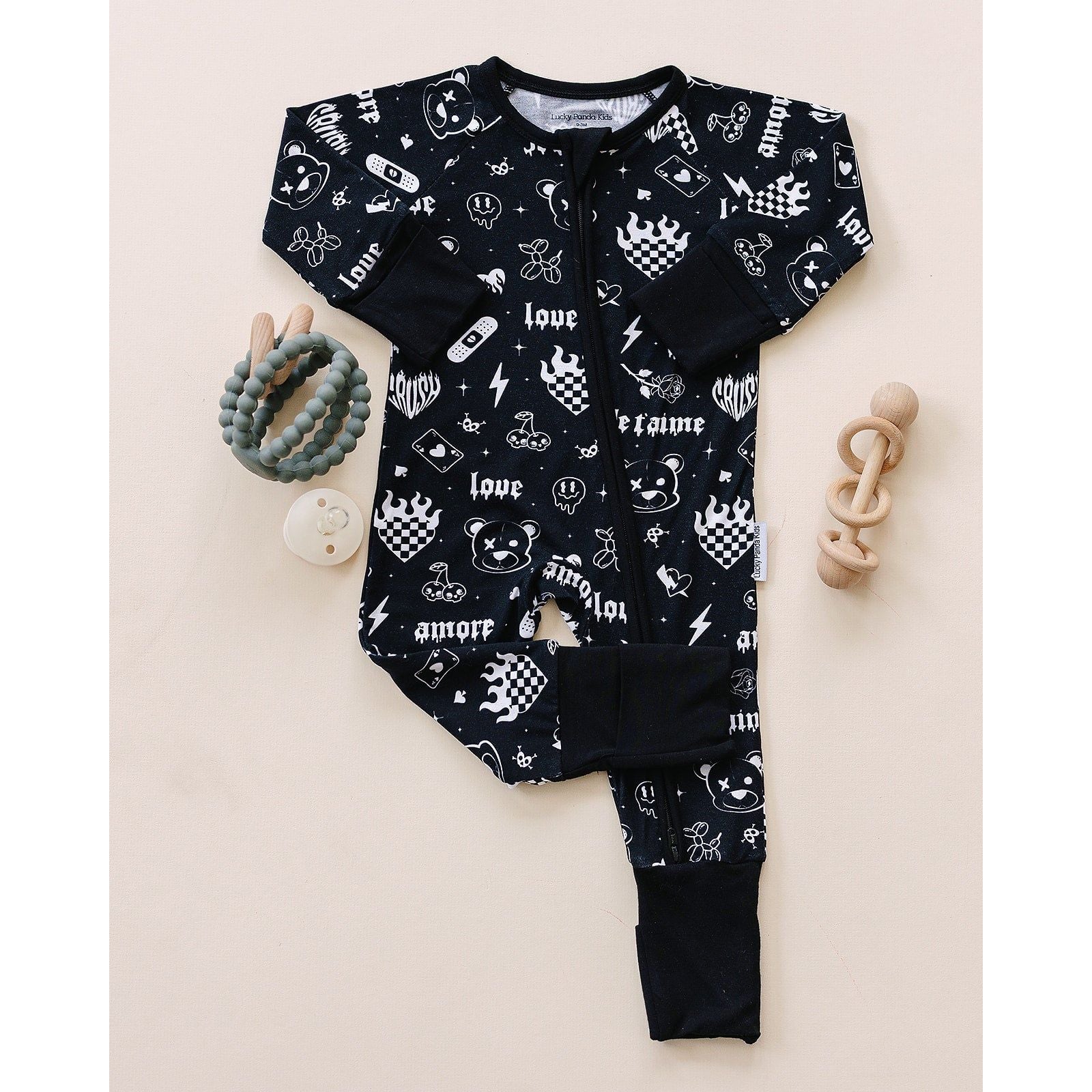 Bamboo Zip Romper | Wild Heart