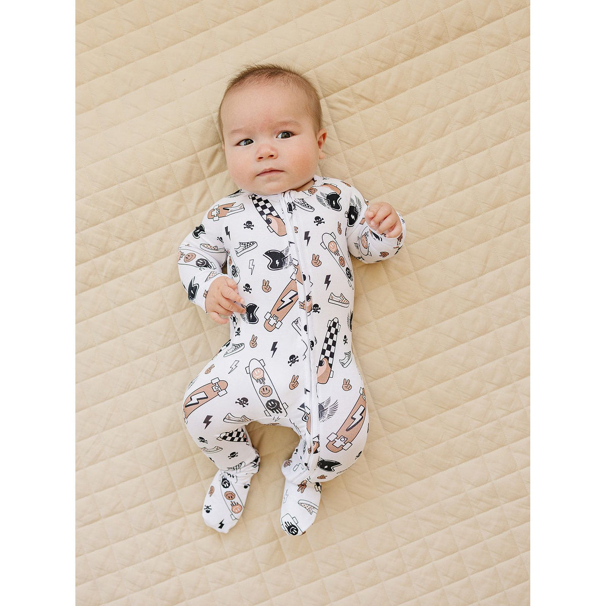 Bamboo Zip Romper | Sk8er