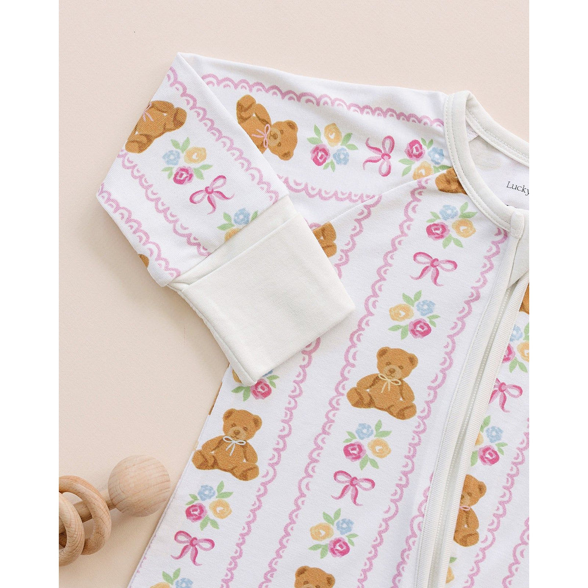 Bamboo Zip Romper | Honey Bear