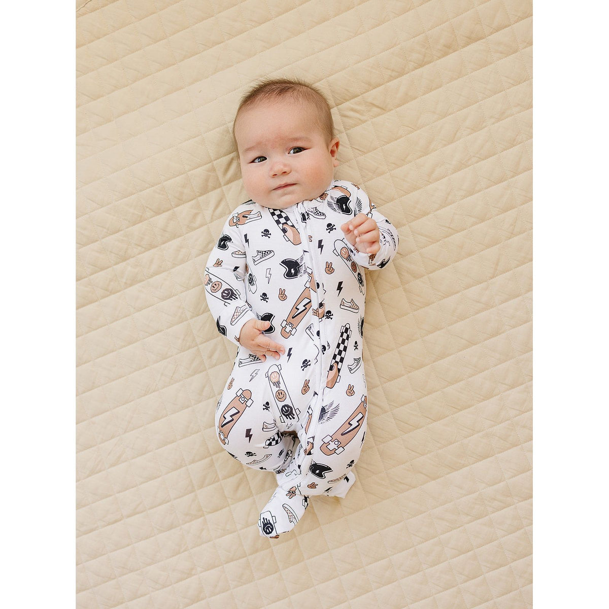 Bamboo Zip Romper | Sk8er