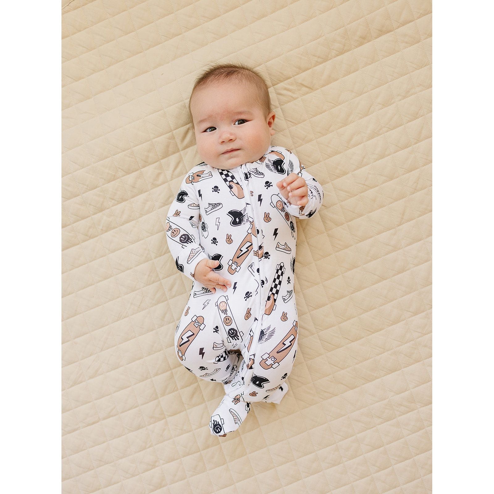Bamboo Zip Romper | Sk8er